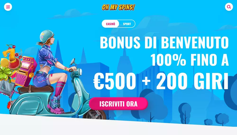 Oh My Spins bookmaker non AAMS